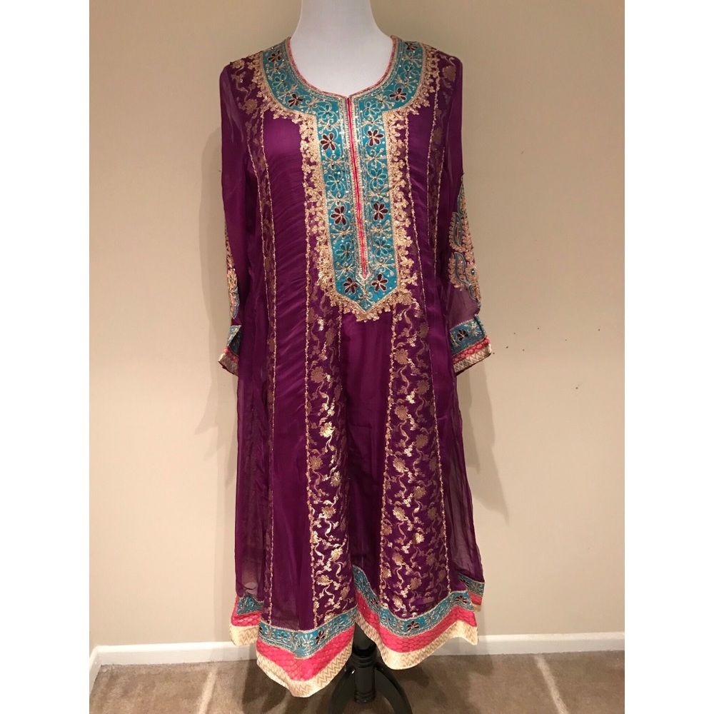 Wedding&Party Chiffon Anarkali Churidar Dress